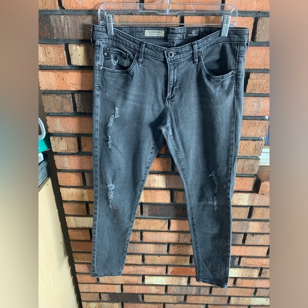 AG Adriano Goldschmied Charcoal Skinny Jeans